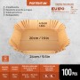PORTENTUM Papel freidora aire 100 unidades de 20-24 cm Cuadrado. Papel Air Fryer Grado alimenticio BPA free, FDA y LFGB