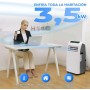 SereneLife Aire Acondicionado Portátil, 12.000 BTU, Móvil, Calefactor, Silencioso, Deshumidificador, Ventilador, Kit Escape
