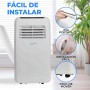 SereneLife Aire Acondicionado Portátil, 12.000 BTU, Móvil, Calefactor, Silencioso, Deshumidificador, Ventilador, Kit Escape