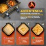 PORTENTUM Papel freidora aire 100 unidades de 20-24 cm Cuadrado. Papel Air Fryer Grado alimenticio BPA free, FDA y LFGB