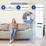 SereneLife Aire Acondicionado Portátil, 12.000 BTU, Móvil, Calefactor, Silencioso, Deshumidificador, Ventilador, Kit Escape