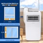 SereneLife Aire Acondicionado Portátil, 12.000 BTU, Móvil, Calefactor, Silencioso, Deshumidificador, Ventilador, Kit Escape