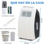 SereneLife Aire Acondicionado Portátil, 12.000 BTU, Móvil, Calefactor, Silencioso, Deshumidificador, Ventilador, Kit Escape