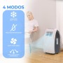 SereneLife Aire Acondicionado Portátil, 12.000 BTU, Móvil, Calefactor, Silencioso, Deshumidificador, Ventilador, Kit Escape