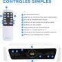 SereneLife Aire Acondicionado Portátil, 12.000 BTU, Móvil, Calefactor, Silencioso, Deshumidificador, Ventilador, Kit Escape
