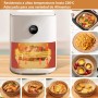 HONYAO Papel para Freidora de Aire XXL 5-7,5 L, 100 Piezas 20x20 cm Papel de Horno a Prueba de Aceite Impermeable Desechable