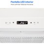 MEDION Smart Split Aire Acondicionado Caravana P502 (5000 BTU, 3 en 1, Refrigeración, Deshumidificación, Ventilador, hasta 12