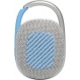 JBL Clip 4 Eco Altavoz Bluetooth inalámbrico, resistente al agua y con 10 horas de batería, blanco