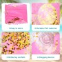 YEAMLTE Pelota Hinchable, 2 PCS Glitter Pelota De Hinchable Beach, Transparente Pelotas De Playa Hinchable, Pelota de Playa