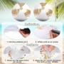 YEAMLTE Pelota Hinchable, 2 PCS Glitter Pelota De Hinchable Beach, Transparente Pelotas De Playa Hinchable, Pelota de Playa