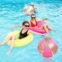 YEAMLTE Pelota Hinchable, 2 PCS Glitter Pelota De Hinchable Beach, Transparente Pelotas De Playa Hinchable, Pelota de Playa