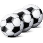 Grevosea 3 Pelotas de Fútbol Inflable, 15 Pulgadas, PVC, Blancas, 3 Piezas, 3 Sets, 25 cm, Paquete de 3, Para Playa, Voleibol y