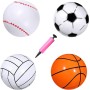 PIUMOJ - Pelota de Playa Inflable para Juegos de Agua, Globos de Playa, Globos de fútbol, Voleibol, Baloncesto, Béisbol, Globos