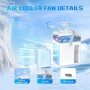 Aire Acondicionado Portátil, 800ML Mini Enfriador de Aire Portátil con Control de Aplicación, 5 en 1 USB Recargable con 6 Cajas