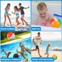 SCIONE 6 pzs Bola de Agua Hinchable 22cm Colorida Bola de Playa Hinchable Pequeña Bola de Juguete de Playa de Piscina para Niños