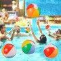 SCIONE 6 pzs Bola de Agua Hinchable 22cm Colorida Bola de Playa Hinchable Pequeña Bola de Juguete de Playa de Piscina para Niños