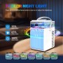 Aire Acondicionado Portátil, 800ML Mini Enfriador de Aire Portátil con Control de Aplicación, 5 en 1 USB Recargable con 6 Cajas
