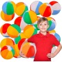 SCIONE 6 pzs Bola de Agua Hinchable 22cm Colorida Bola de Playa Hinchable Pequeña Bola de Juguete de Playa de Piscina para Niños