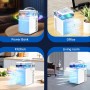 Aire Acondicionado Portátil, 800ML Mini Enfriador de Aire Portátil con Control de Aplicación, 5 en 1 USB Recargable con 6 Cajas
