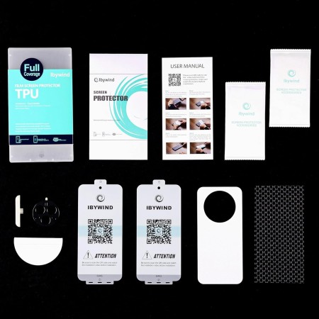 Ibywind 2 Piezas Protector Pantalla para Realme 14 Pro 5G 6,77"+1 Pieza Protección Cámara+1 Pieza Protección Trasera Fibra