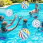 Pelotas de Playa, Glovios 6 Piezas Pelotas Piscina, Fútbol Inflable, Pelota Playa Inflable para Juguetes de Playa Verano Piscina