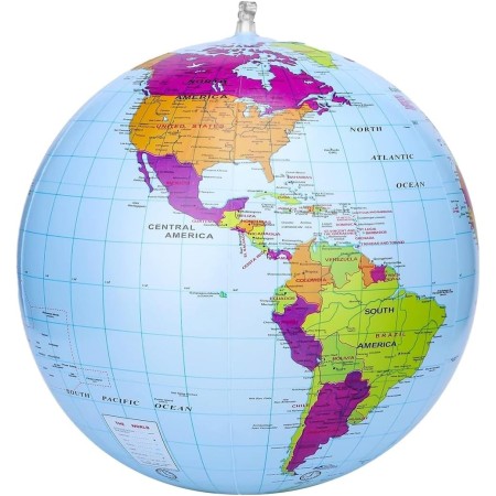 WeddHuis 1 Pcs Globos inflables bolas de globo mundial de PVC globo del mundo bálsamos de playa de tierra para la playa la
