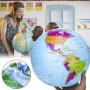 WeddHuis 1 Pcs Globos inflables bolas de globo mundial de PVC globo del mundo bálsamos de playa de tierra para la playa la