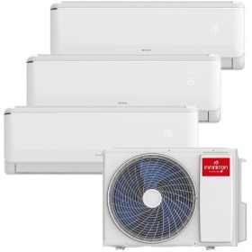 INFINITON | Aire Acondicionado 3X1 MULTI-3342 | Eficiencia A++ | Deshumidificador | Control Remoto | Color Blanco | 9000 + 9000