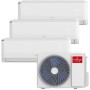 INFINITON | Aire Acondicionado 3X1 MULTI-3342 | Eficiencia A++ | Deshumidificador | Control Remoto | Color Blanco | 9000 + 9000