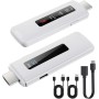 HDMI Inalámbrico Transmisor y Receptor con Pantalla LED, Transmisor y Receptor hdmi Inalámbrico 1080P, Extensor hdmi Wireless