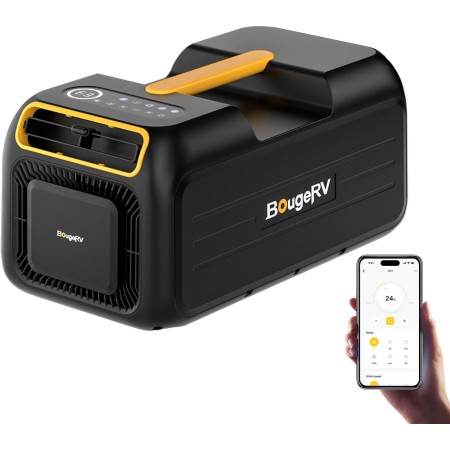 BougeRV Aire acondicionado portátil de 3500 BTU, 5 en 1, CA 100 V-240 V, 3 m de alcance, mini aire acondicionado con asa, apto