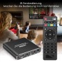 MYPIN Reproductor Multimedia 4K, Media Player con Control Remoto para Disco Duro de 8TB/Unidad USB/Tarjeta TF/H.265 MP4 PPT MKV