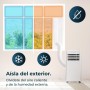 Cecotec Acople Cubierta Aislante Universal de Ventanas o Puertas Correderas para Aire Acondicionado Portátil 210x90cm. 100%