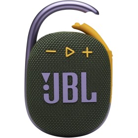 JBL Clip 4, Green - Altavoz portátil Bluetooth 5.1 - Hasta 10 horas de reproducción - Impermeable y resistente al polvo -