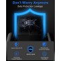 5400Mbps Adaptador WiFi USB para PC, RENGOGA USB WiFi 6E Tri-Banda 6GHz/5GHz/2.4GHz, AXE5400 Receptor WiFi Largo Alcance, Antena