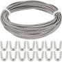 GORGECRAFT 5m*4mm Deshuesado de Metal En Espiral Deshuesado de Corsé de Acero Plano con 20pzs de Puntas de Hueso En Espiral de