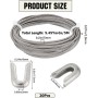 GORGECRAFT 5m*4mm Deshuesado de Metal En Espiral Deshuesado de Corsé de Acero Plano con 20pzs de Puntas de Hueso En Espiral de