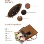 HUA ANGEL Casual Bolso Cruzado Mujer Mediano Bolsa de Hombro de Piel con Cremallera Crossbody Ligera Múltiples Bolsillos Para
