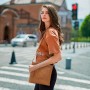 HUA ANGEL Casual Bolso Cruzado Mujer Mediano Bolsa de Hombro de Piel con Cremallera Crossbody Ligera Múltiples Bolsillos Para