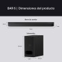 Sony Bravia Theatre Bar 6 con Subwoofer, 3.1.2ch Sonido Envolvente, Altavoces de Haz Ascendente, Dolby Atmos, DTS:X, Voice Zoom