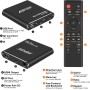 Reproductor Multimedia, 4K@30hz HDMI Reproductor Multimedia para TV con Salida de HDMI/AV/VGA Media Player para 14TB HDD/Unidad