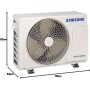 Samsung Clima WindFree Comfort Next Climatizador Monosplit, 9000 BTU, SmartThings e inteligencia artificial, WiFi, GAS R32,