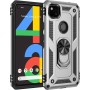 SORAKA Funda para Google Pixel 4a con Anillo Funda Google Pixel 4a TPU Blando Parachoques Duro PC Cubierta Trasera con Placa de