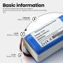 ANTIEE 3200mAh Robots Batería para Tikom G8000-Pro Battery para Aspiradora 14.4V Robot Vacuum Cleaner RoboVac