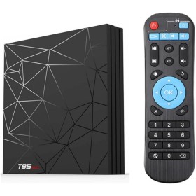 LIROM Android 9.0 TV Box, T95 MAX 4GB 64GB con Allwinner H6 Quad-Core 64Bit Arm Corter-A53 CPU Mali-T720 MP2 GPU 4GB RAM 64GB