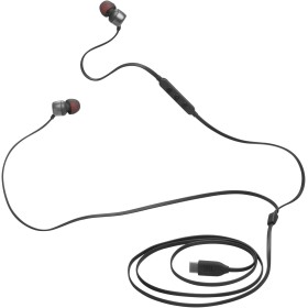 JBL Tune 310 C USB-C Auriculares intraaurales con micrófono y audio de alta resolución, cable plano antienredos, 3 botones de