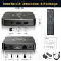 Android 11.0 TV Box, LEFFOT 4K Ultra HD Streaming Device for TV, Home Smart TV Box with 4GB RAM 64GB ROM, HDR10+, Amlogic S905W2