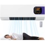 Aire Acondicionado para Dormitorio - Calentador de Pared 2 en 1 (Calor y) con Control Remoto y Pantalla Táctil | 2000W, 3