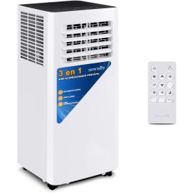 SereneLife Aire Acondicionado Portátil, 10.000 BTU, Móvil, WiFi, Silencioso, Deshumidificador, Ventilador, Control Remoto,