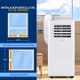 SereneLife Aire Acondicionado Portátil, 10.000 BTU, Móvil, WiFi, Silencioso, Deshumidificador, Ventilador, Control Remoto,